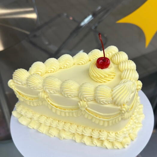 Тортик в виде кусочка с рюшами