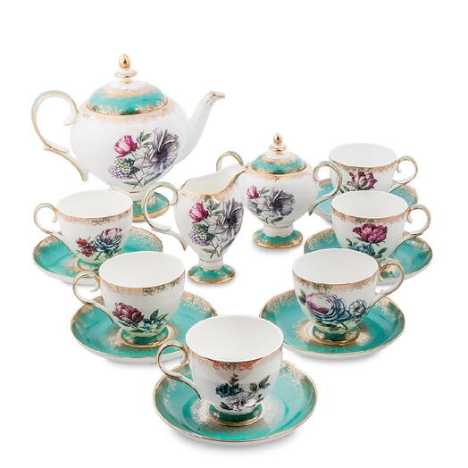 Чайный сервиз на 6 персон "Цветок Неаполя" (Pavone/ Павон)