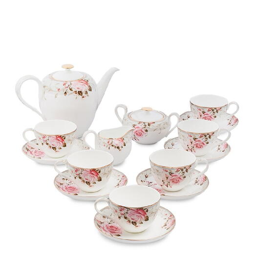 Чайный сервиз 15 предметов на 6 персон (Monte Rosa Pavone/ Монте Роза Павон)