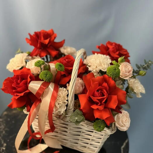 Корзина с французской розой
