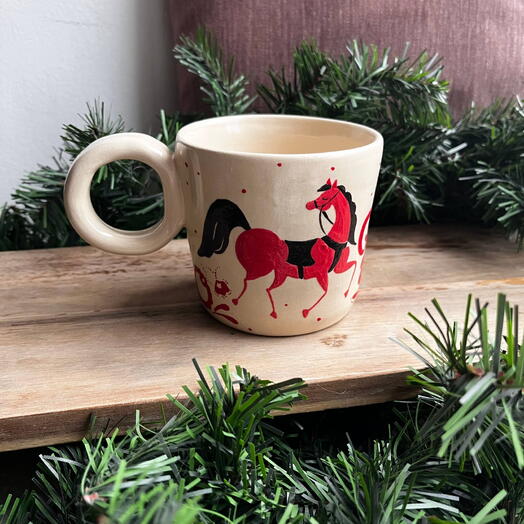 Кружка керамическая "Лошадка" [3]