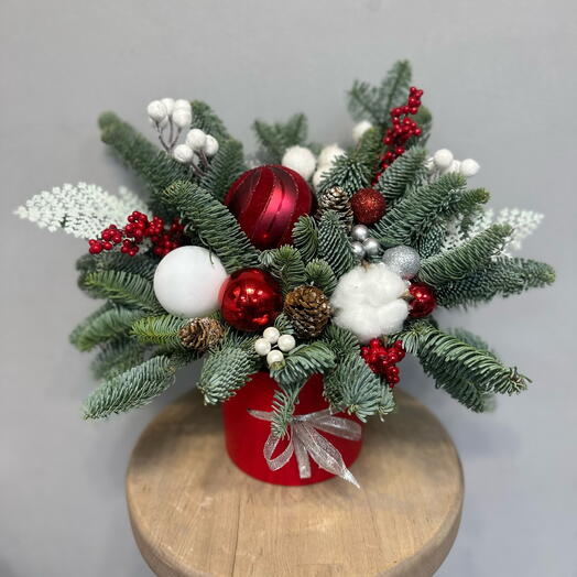 Композиция из нобилиса «нежность хлопка»