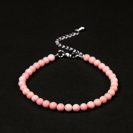 Браслет Ocean Розовый коралл Rh+ 19 см