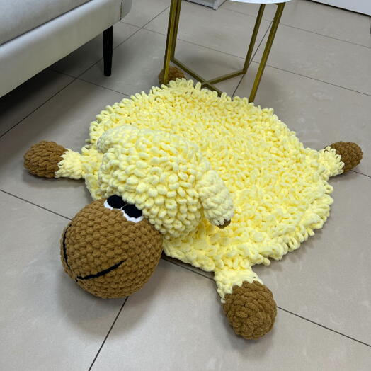 Коврик-игрушка Барашек желтый