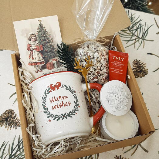 Набор "Подарок от Санты!" для девушки, женщины, коллеге на новый год и рождество
