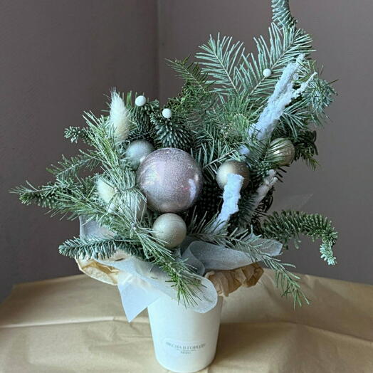 НОВОГОДНЯЯ КОМПОЗИЦИЯ в стаканчике