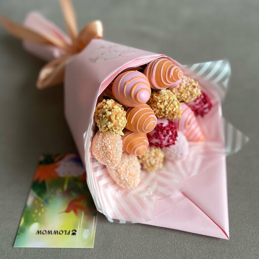 Клубничный комплимент из клубники в шоколаде