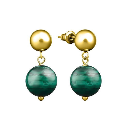 Серьги BASIC 8 GREEN GLDN