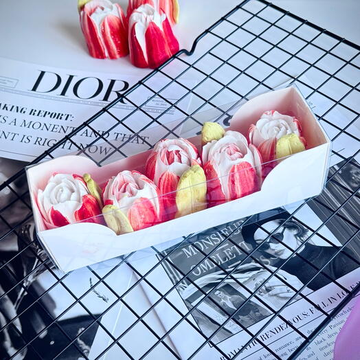 Зефирные тюльпаны подарок