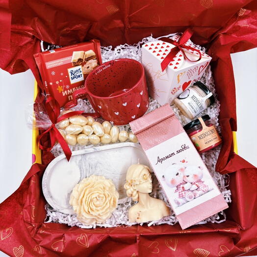 Подарочный набор «Люблю»️️ Подарок девушке, любимой, сестре, жене, маме, с 14 февраля, день влюбленных