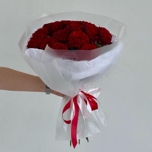 Монобукет из красной розы