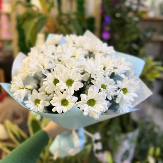 Букет из белых ромашек