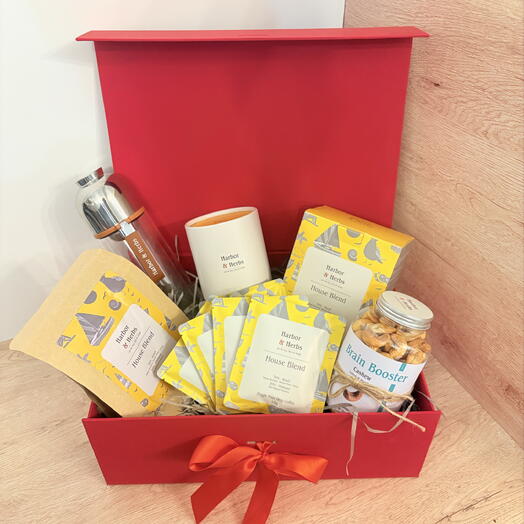 Подарочный набор Harbor Herbs с термосом из двойного закаленного стекла