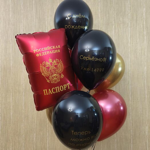 Шары с паспортом на 14 лет