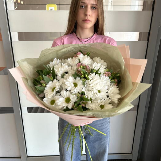 Хризантема и альстромерия
