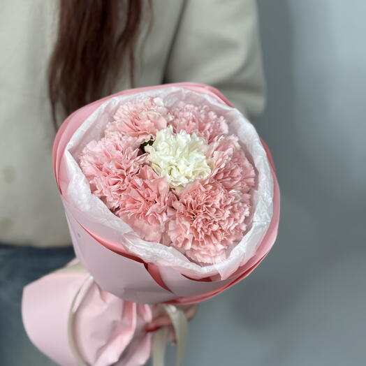 Букетик комплимент из 7 диантусов 💕