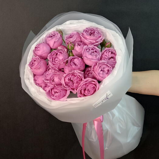 Розы кустовые пионовидные 💗розовые💗