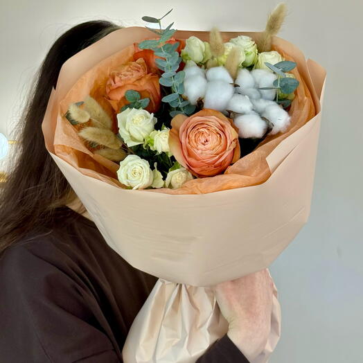 Персиковый сборный букет 🧡
