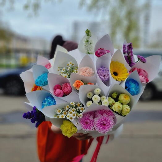 Дофаминовый/трендовый/яркий/букет🩵🩷💜