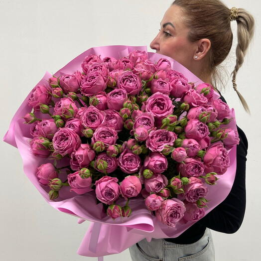 Пионовидная кустовая Роза Misti Babls💗