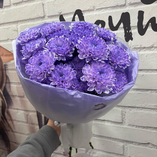 Сиреневые 💜 хризантемы