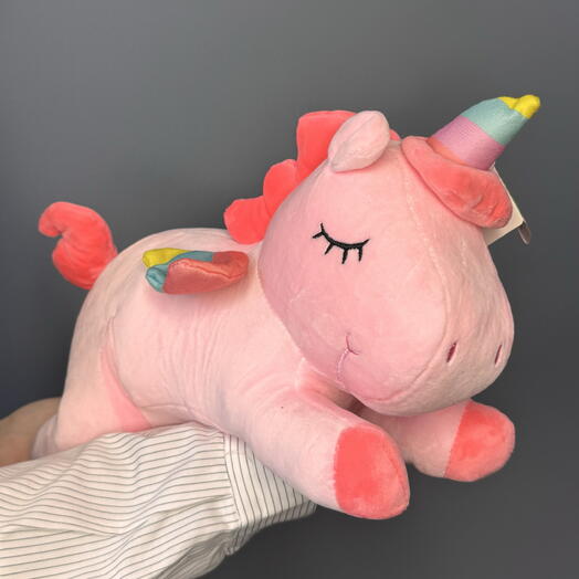 Игрушка Единорог средний розовый
