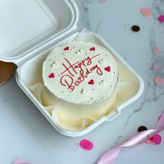 Бенто-торт Happy Birthday С Днём Рождения