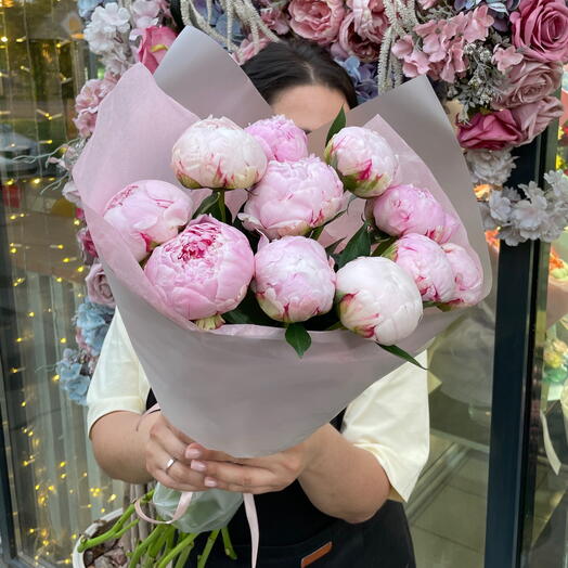 Моно букет из пионов🌸