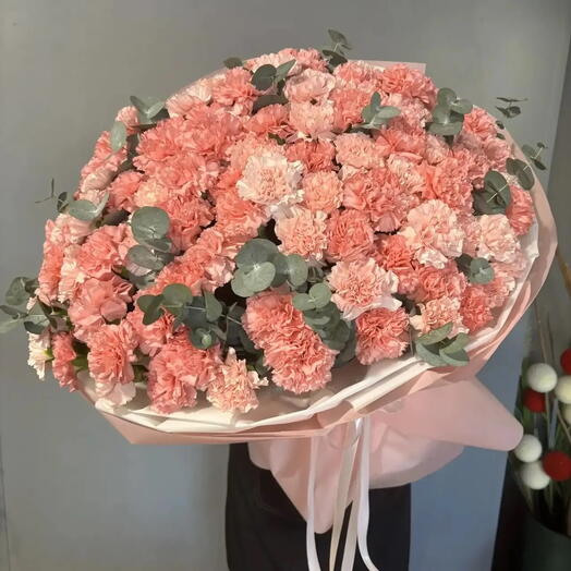 букет из 101 диантуса