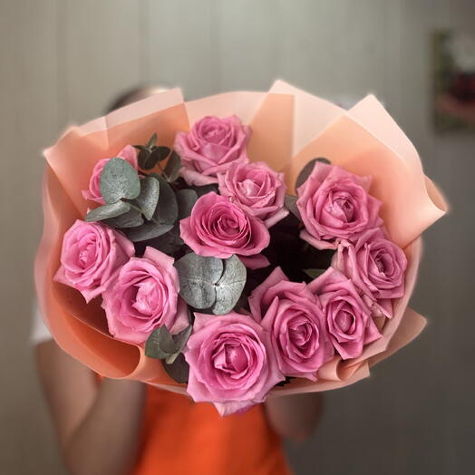 Букет розовых роз 🌸😍