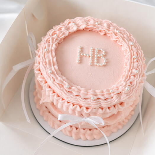 Бенто торт макси Happy birthday HB в стиле Ламбет с блестками