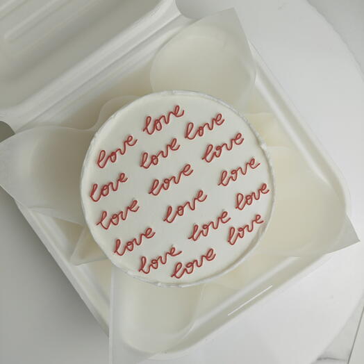 Бенто торт "love" С любовью, для любимого, девушки, парня, подруги