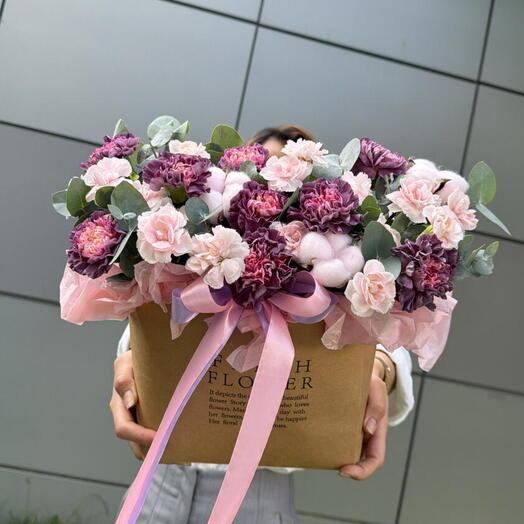 Яркая композиция «Мустанг🌸»из стойких диснтусов и с ароматным эвкалиптом 🍀