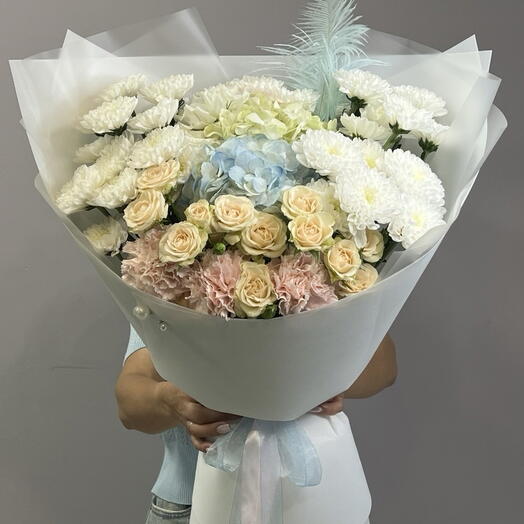 💙Голубой авторский букет для самой любимой💙