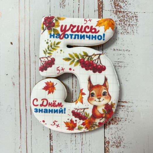 Пряник «Учись на отлично» 10 см