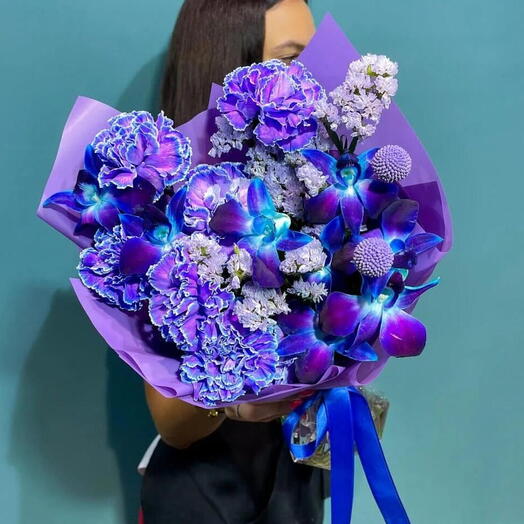 Букет Космический комплимент. Авторский букет 507. Leoraflowers