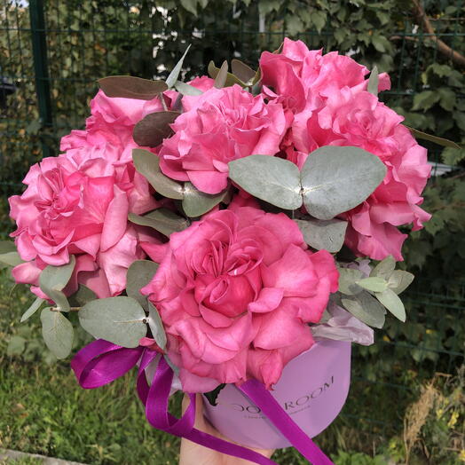 💖Стильная и яркая коробка из Пионовидный роз