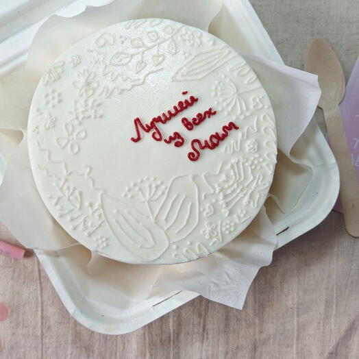 Бенто торт "Лучшей маме", 500гр, маме на день рождения, на день матери