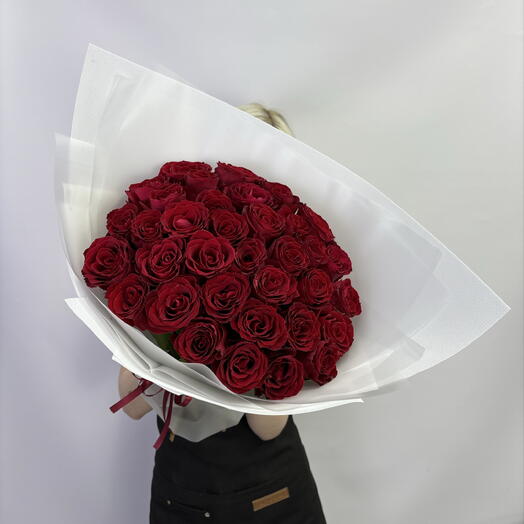 Букет с кенийской розой 35 шт 🌹