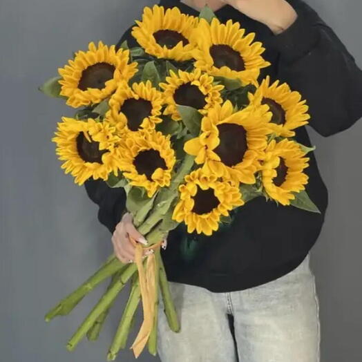 Монобукет🌻 Подсолнух 11 шт