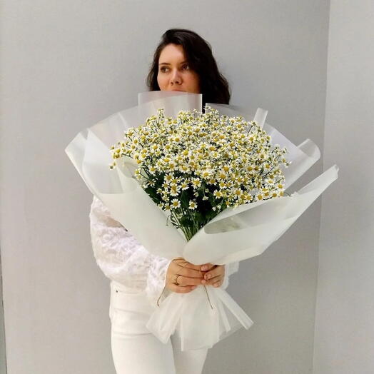 Букет с ромашками Королева полей 🌼
