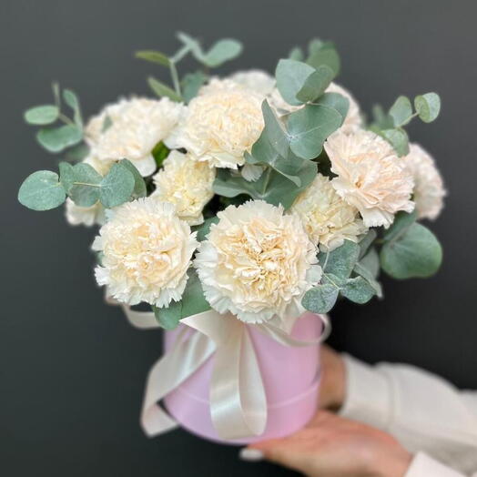15 ажурных диантусов Брют с эвкалиптом 💖