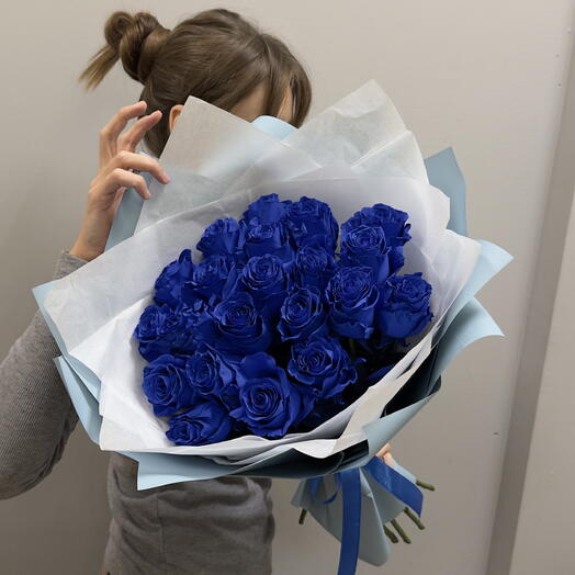Букет Синие розы Эквадор 💙