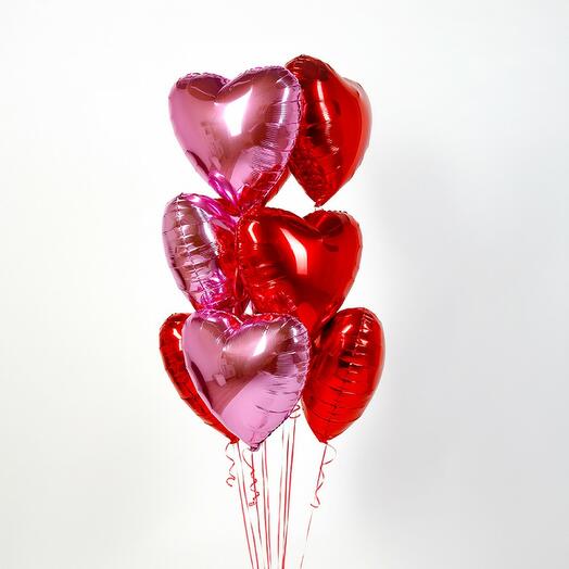 Bouquet of balloons "Love above the clouds" 15 pcs