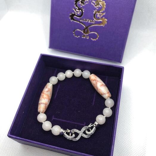 Bracelet Powder with jasper and agates