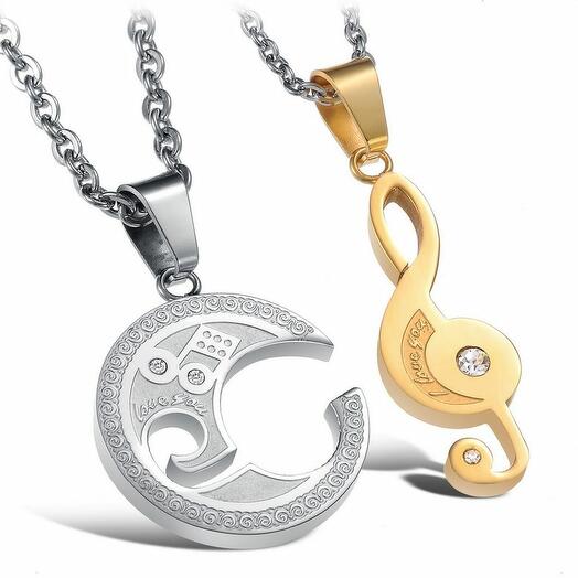 DC099 Кулон парный "Скрипичный ключ"