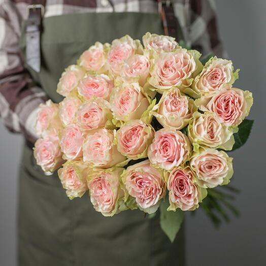 25 pink roses