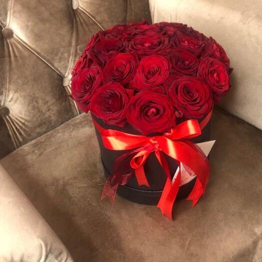 Roses in a box. Love forever