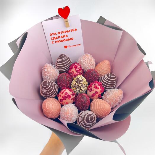 Клубника в шоколаде букет «Для неё»