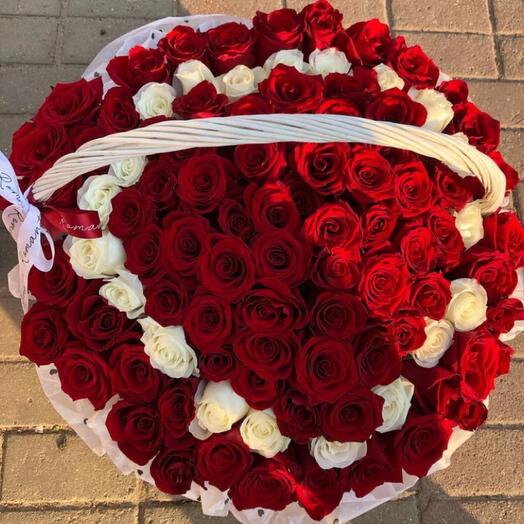 Basket with flowers